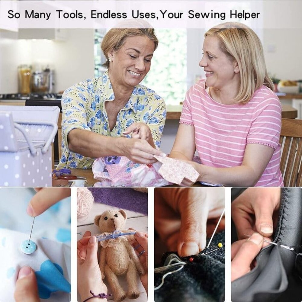 Sewing kit, 229 pcs Sewing Accessories, Friendly for Beginner and Professional f - Picture 4 of 8